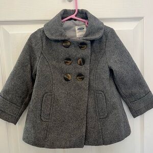 Girls 2 Toddler Gray Old Navy Coat EUC